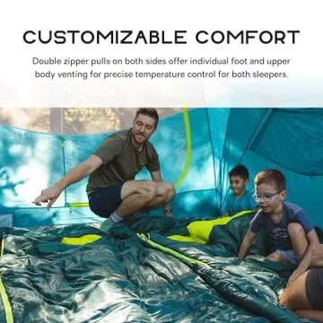 NEMO Jazz Double Sleeping Bag - Comfort for 2 Outdoors