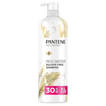 Pantene Sulfate Free Shampoo with Rice Water for Volumizing Natural Hair