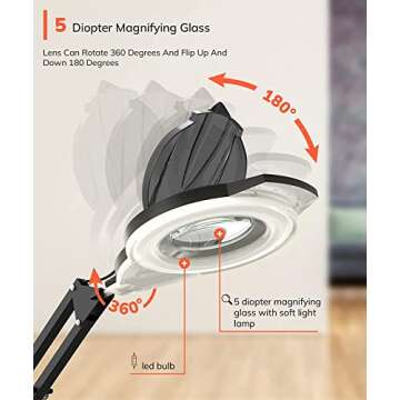 TASALON 2-in-1 Professional Facial Steamer, Hot Ozone Face Steamer for Facial with 5X Magnifying Lamp, Esthetician Steamer for Salon Beauty and Spa Shop, Skin Care Equipment with New Upgrade Wheels