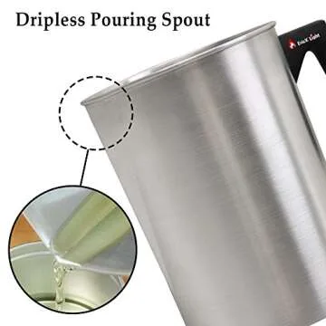 EricX Light Candle Making Pot with Dripless Spout & Handle