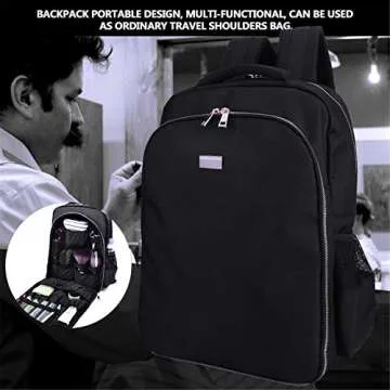 NADAENMF Barber Supplies Bag Organizer for Clippers and Supplies, Portable Clipper Bags and Cases fo...