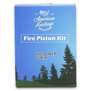 American Heritage Industries Fire Piston Kit - Effortless Fire Starter for Adventurers