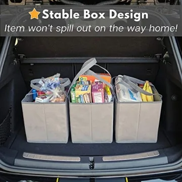 Creative Green Life Reusable Grocery Bags - Heavy Duty 3 Pack