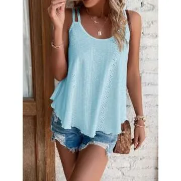 Stylish Bliwov Womens Embroidery Cami for Summer Fun