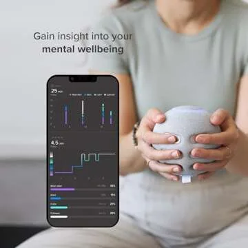 Reflect Orb: Smart tracker for better mental health. Biofeedback device to master meditation, wellness focus, anxiety, manage stress & ADHD strategies. Mindfulness, emotional regulation self-care gift