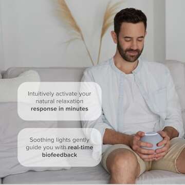 Reflect Orb: Smart tracker for better mental health. Biofeedback device to master meditation, wellness focus, anxiety, manage stress & ADHD strategies. Mindfulness, emotional regulation self-care gift