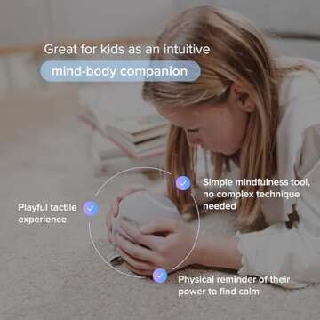 Reflect Orb: Smart tracker for better mental health. Biofeedback device to master meditation, wellness focus, anxiety, manage stress & ADHD strategies. Mindfulness, emotional regulation self-care gift