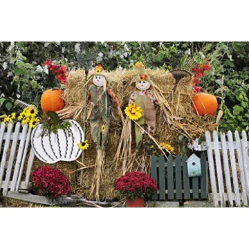 Metal Pumpkin Garden Stakes - Autumn Decorative Yard Signs - Indoor Outdoor Plant Flower Stake Fall Lawn Ornaments Pumpkin Decoration for Harvest Halloween (Pumpkin Family-B)