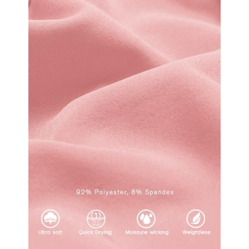 PINSPARK Women's High Waist Athletic Shorts with Zipper Pockets