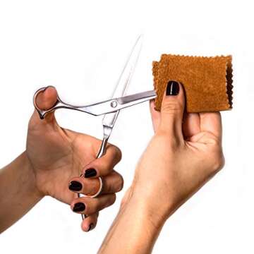 AEXYA Premium Dog Grooming Scissors Kit-3SB-Pet Groom Hair Tool Set-Stainless Steel Straight, Thinning and Curved Sharp Shears for Small or Large Dogs, Cats or Other Pets