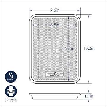 Nordic Ware Prism Quarter Sheet, 2-Pack,Aluminum