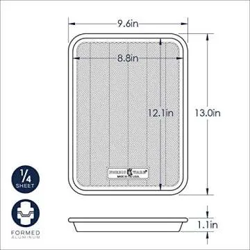 Nordic Ware Prism Quarter Sheet, 2-Pack,Aluminum