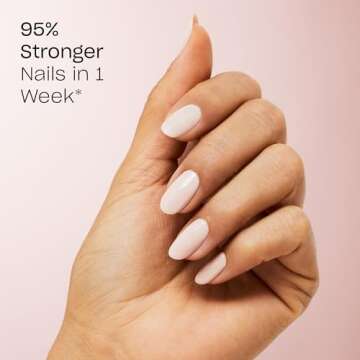 OPI Nail Envy Strengthener Bubble Bath | Sheer Nude Pink Crème Strengthening Nail Polish Treatment | For Weak & Thin Nails