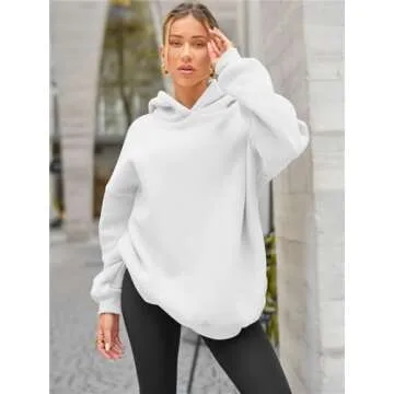 EFAN Womens Oversized Hoodies Sweatshirts Fleece Hooded Pullover Tops Sweaters Casual Comfy Fall Fas...