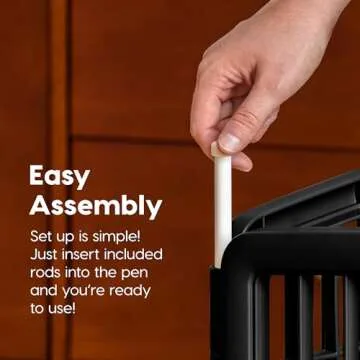 IRIS USA 4-Panel Dog Playpen, Indoor/Outdoor Durable Pen