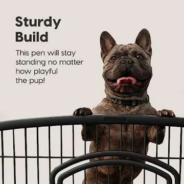 IRIS USA 4-Panel Dog Playpen, Indoor/Outdoor Durable Pen