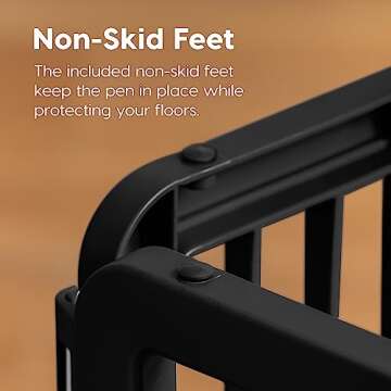 IRIS USA 4-Panel Dog Playpen, Indoor/Outdoor Durable Pen