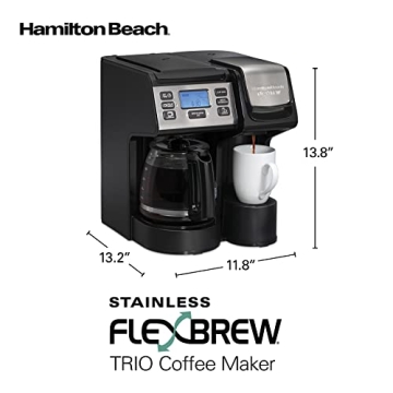 Hamilton Beach FlexBrew Coffee Maker for Single Serve & Pots