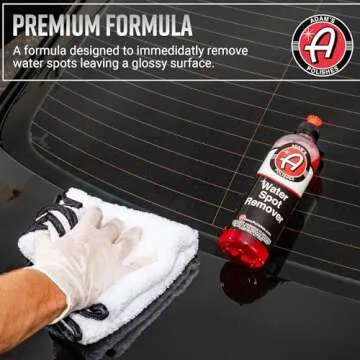 Adam's Polishes Water Spot Remover - Hard Water Stain Remover for Glass, Shower Doors, Paint, Windows, Car Detailing | Calcium, Magnesium & Soap Scum Remover