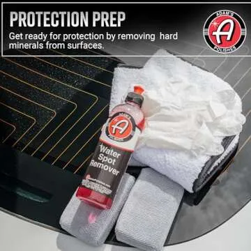 Adam's Polishes Water Spot Remover - Hard Water Stain Remover for Glass, Shower Doors, Paint, Windows, Car Detailing | Calcium, Magnesium & Soap Scum Remover