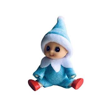 WULEEUPER Tiny Baby Elf Doll | Christmas Miniature Elf Decoration | Newborn Gift | Baby Grow Dolls w...