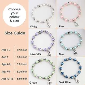 Flower Girl Bracelet Flower Girl Proposal Gift Will You Be My Flower Girl Bridesmaid Proposal Gifts Maid Of Honor Gifts From The Bride Flower Girl Jewelry Bridesmaid Jewelry Gifts -White 7-9