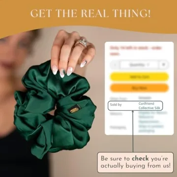 Luxury Mulberry Silk Extra Large Hair Scrunchies for Women
