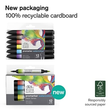 Winsor & Newton ProMarker Watercolor Marker Set for Artists