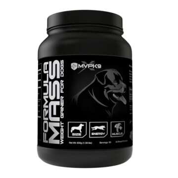 MVP K9 Formula Mass Weight Gainer for Dogs - Helps Promote Healthy Weight Gain, Size and Muscle in D...