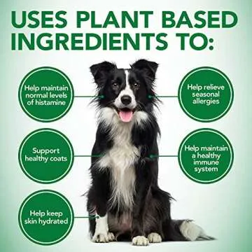 Vet's Best Healthy Coat Shed & Itch Relief Dog Supplements, Relieve Dogs Skin Irritation and Shedding Due to Seasonal Allergies or Dermatitis, 150 Chewable Tablets