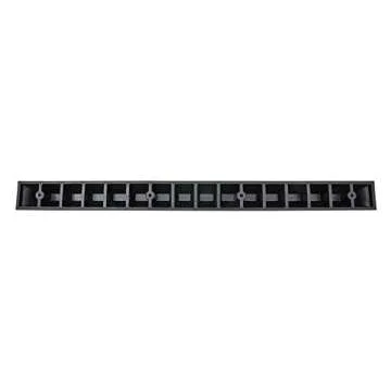 Guardian 6' Rubber Parking Curb with Mounting Holes Hi-Vis Yellow UV-Resistant for Parking Lots