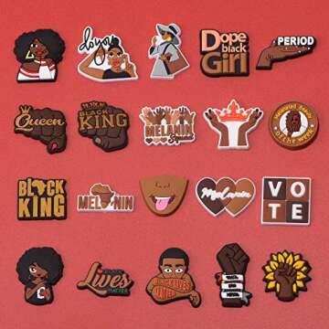 UNN Shoes Charms for Everyone - Black Lives Matter Decoration