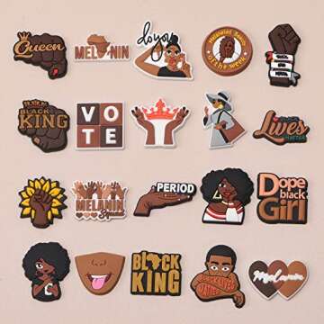 UNN Shoes Charms for Everyone - Black Lives Matter Decoration