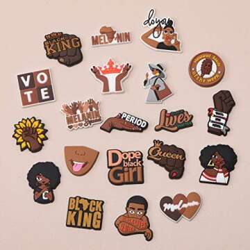 UNN Shoes Charms for Everyone - Black Lives Matter Decoration