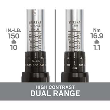 TEKTON 1/4 Inch Drive Dual-Direction Click Torque Wrench (10-150 in.-lb.) | TRQ21101