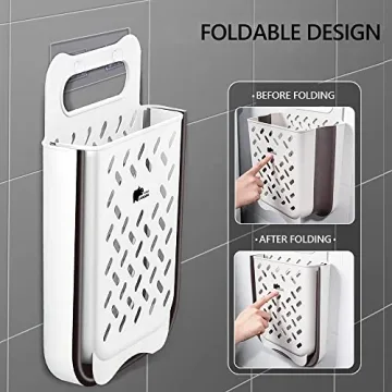 Large Space Saving Collapsible Laundry Basket Organizer