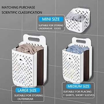 Large Space Saving Collapsible Laundry Basket Organizer