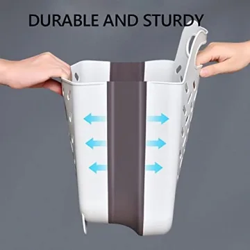 Large Space Saving Collapsible Laundry Basket Organizer