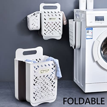 Large Space Saving Collapsible Laundry Basket Organizer