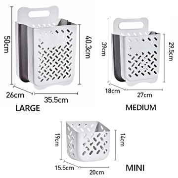 Large Space Saving Collapsible Laundry Basket Organizer