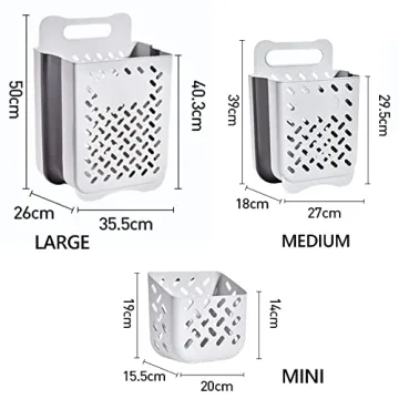 Large Space Saving Collapsible Laundry Basket Organizer