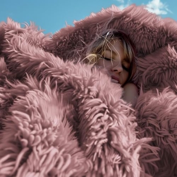 Bedsure Fluffy Dusty Pink Throw Blanket for Women`s Gifts