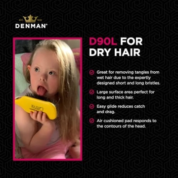 Denman Tangle Tamer Ultra Detangling Brush for Curly Hair