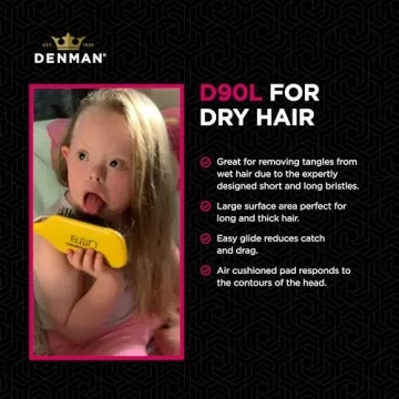 Denman Tangle Tamer Ultra Detangling Brush for Curly Hair