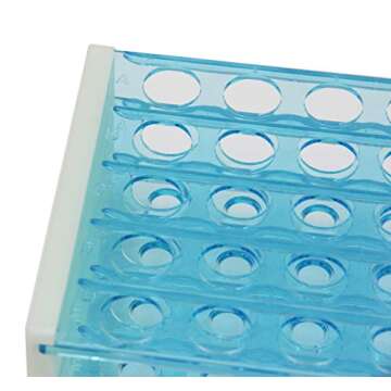 50 Positions Plastic Test Tube Stand Bracket Rack Detachable Centrifuge Tube Rack (16mm Hole)