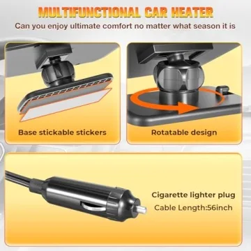 Katroiy Portable Car Heater 12V Defroster for Vehicles