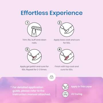 beetles Pastel Gel Polish Set 39Pcs Pink Red Gel Nail Polish with Base Top Coat Soak off Uv LED Lamp Colorful Candies Manicure Kit DIY Home Gifts for Women Girls