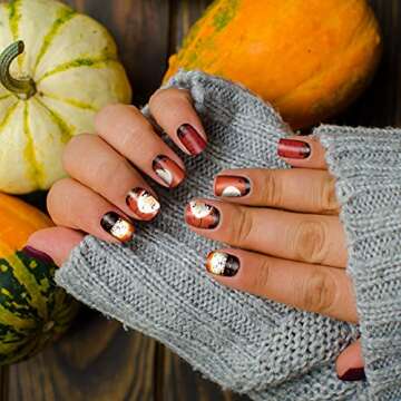TailaiMei Halloween Nail Wraps - 12 Fun Designs for DIY Nail Art