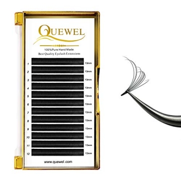 QUEWEL Volume Eyelash Extensions - Easy Fan 0.03-0.12mm