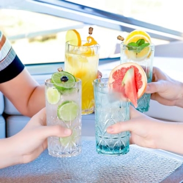 BELLAFORTE Elegant Tritan Tumblers Set for Stylish Entertaining
